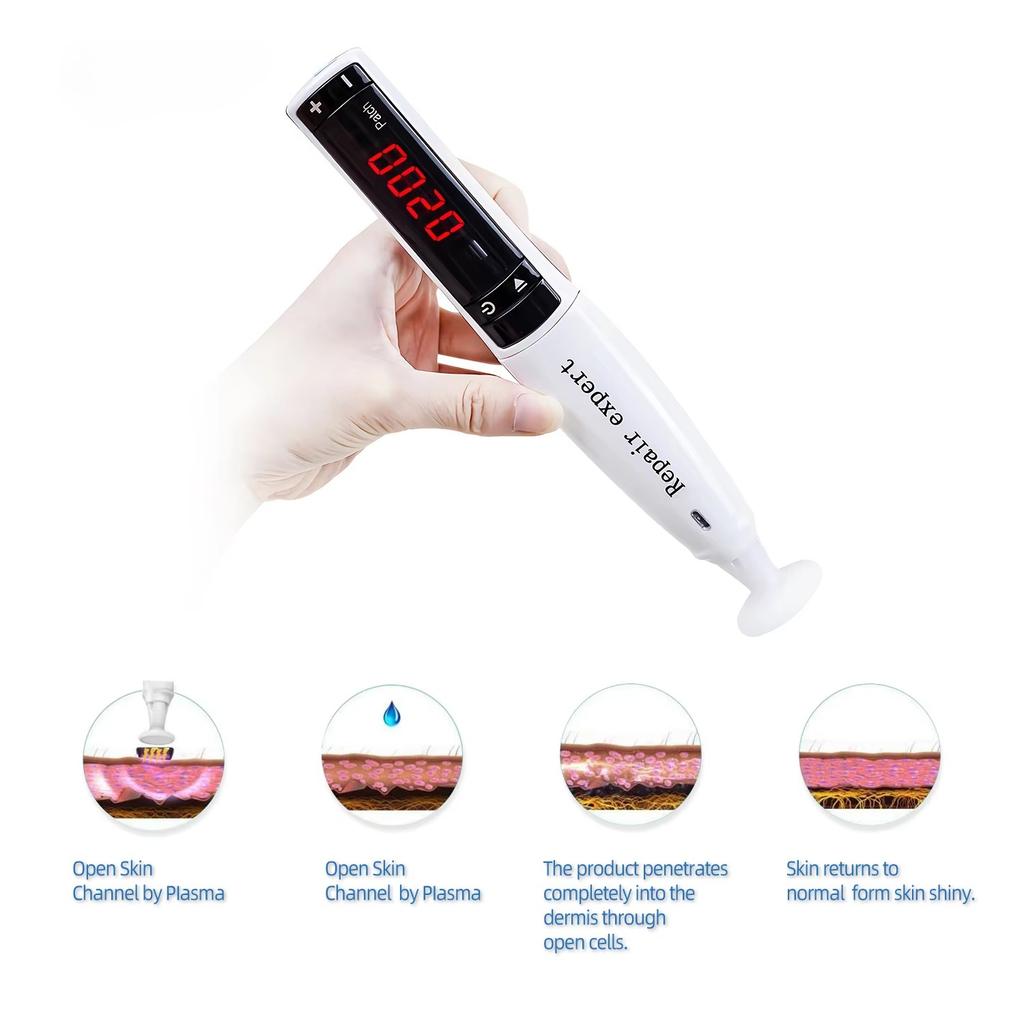 Profesionální plazmové pero - Omlazení pleti, Odstranění jizev po akné, Zpevnění obličeje - Ozón, Neinvazivní pro kliniky a domácí použití
