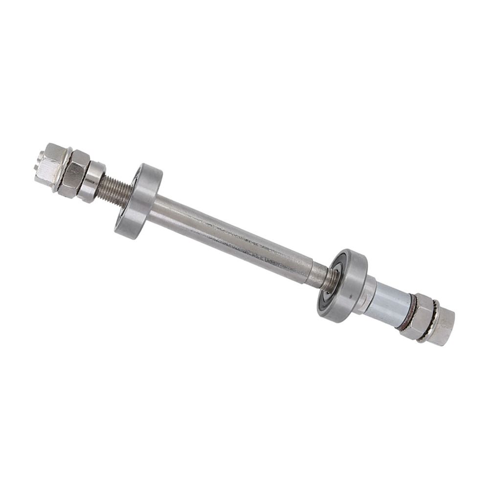 Durable Length 140mm 180mm Bike Wheel Hub Axle 6000 Bearing Sliver Solid Shaft Lever Metal Front Rear Hub Axle Bike Repair