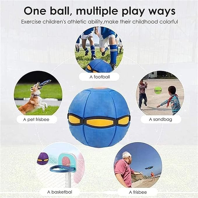 Fliegende Untertasse Hüpfball Ist Ein Langlebiges Elastisches Lustiges Hunde Haustierspielzeug Geeignet für Outdoor-Aktivitäten Bewegung Eltern Kinder Spielzeug