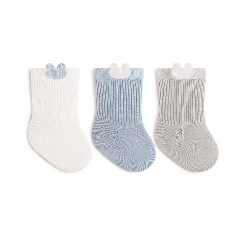 3 Pairs New Infant Baby Socks Solid Color Spring Autumn Toddler Boys Girls Casual Sock Cotton Socken For Children Kids 0-5 Years