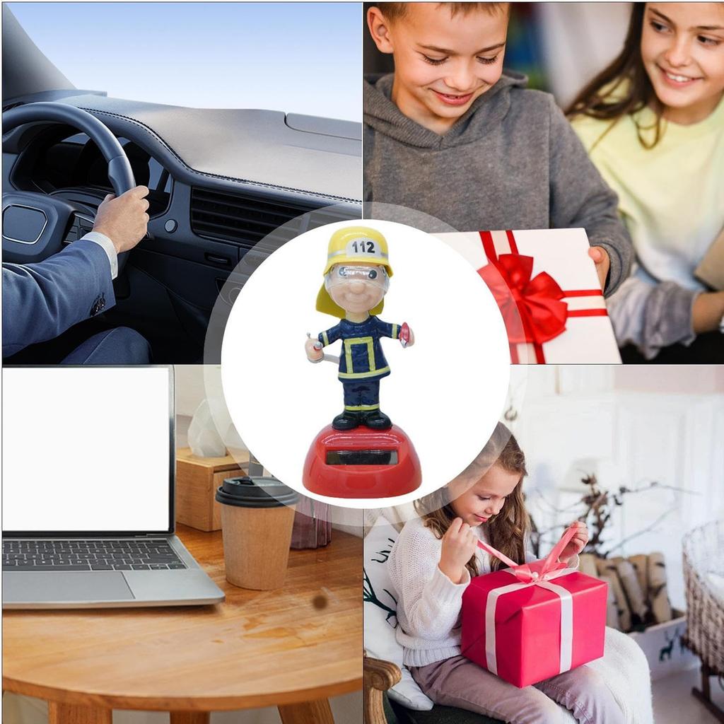 Solar - Dancing Figurine, Dancing Toy Doll Dashboard Doll, Suitable For Desk, Window Sill, Car Dashboard Decoration