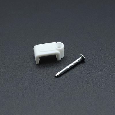 100pcs Cable Clips 4/6/8/10/12/14/16/20mm Cable Wire Clips Nail In Cable Clips Cable Tacks Coaxial Nail Clamps  Nails For Cords