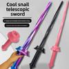 3D Spiral Samurai Sword Retractable Decompression Gravity Sword Role Playing Ninja Props 1:1 Model Toy Birthday Gift