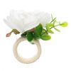 12Pcs Napkin Red Fruit Red Flowers Smoother Rugged Stylish Flower Napkin Ringfor Christmas Halloween