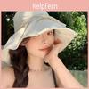 Summer Breathable Cotton Fisherman Hat With Wide Brim And Sun Protection For Women