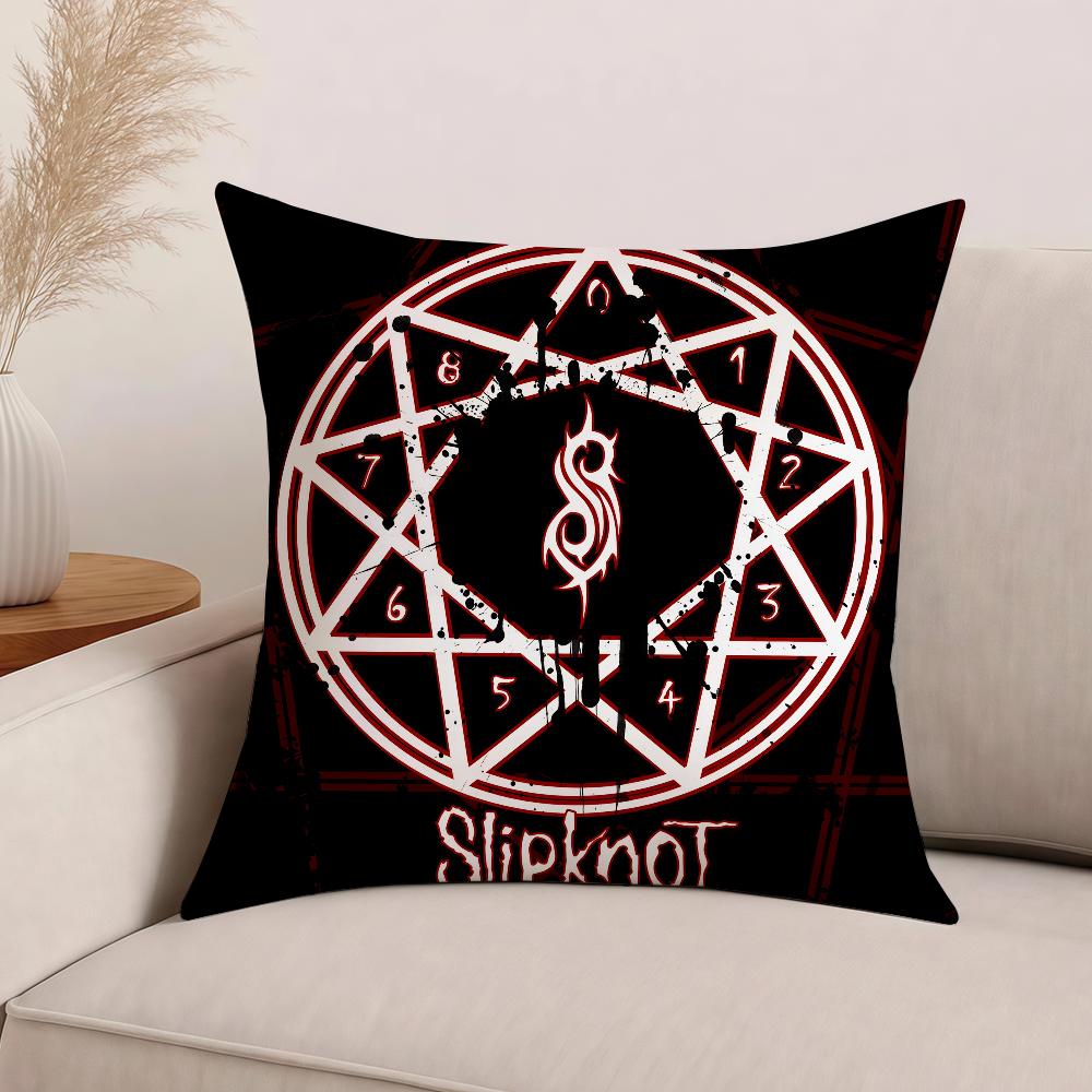 Rock Band S-Slipknot Pillow Case Office Cushions Suitable For Sofa Car Bedroom Decorative Cushion Cover