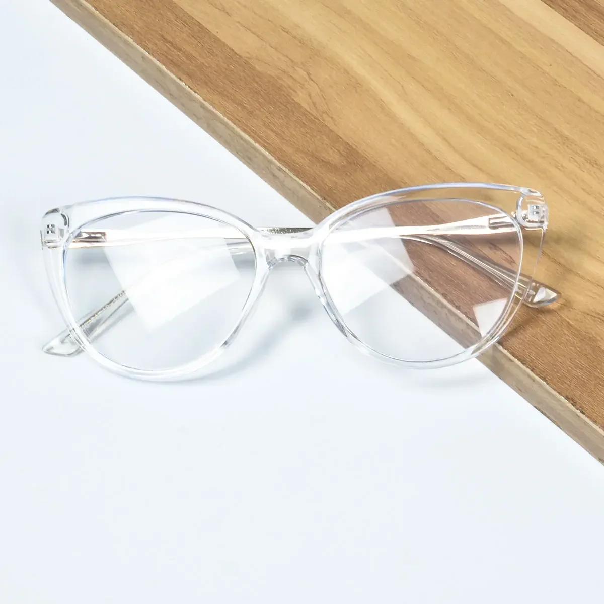

Shinu Glasses Women Cat Eye Frame Anti Blue Light Glasses Red Lens For Better Sleep Orange Lense For Long Time Game Or Work