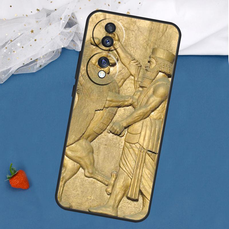 

Lamassu Assyrian Mesopotamian Case For Honor Magic 8 5 6 7 Pro 200 400 50 70 90 Lite Win RT X8c X8b X9a X9b X9c X9d Cover Honor X8b