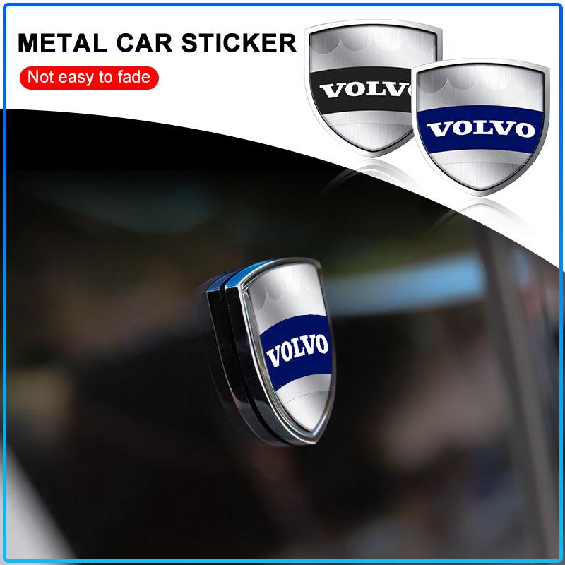 Car Metal Sticker Custom Shield Car Rear Trunk Shield Emblem Badge Sticker For Volvo XC60 XC90 S60 S80 S40 V40 V60 V70 V50 XC70