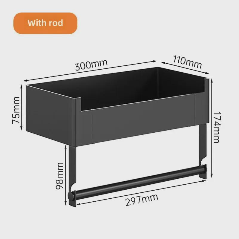 Magnetický kuchyňský stojan bez děrování: Vícevrstvé, pevné a nosné úložné systémy s tyčemi.