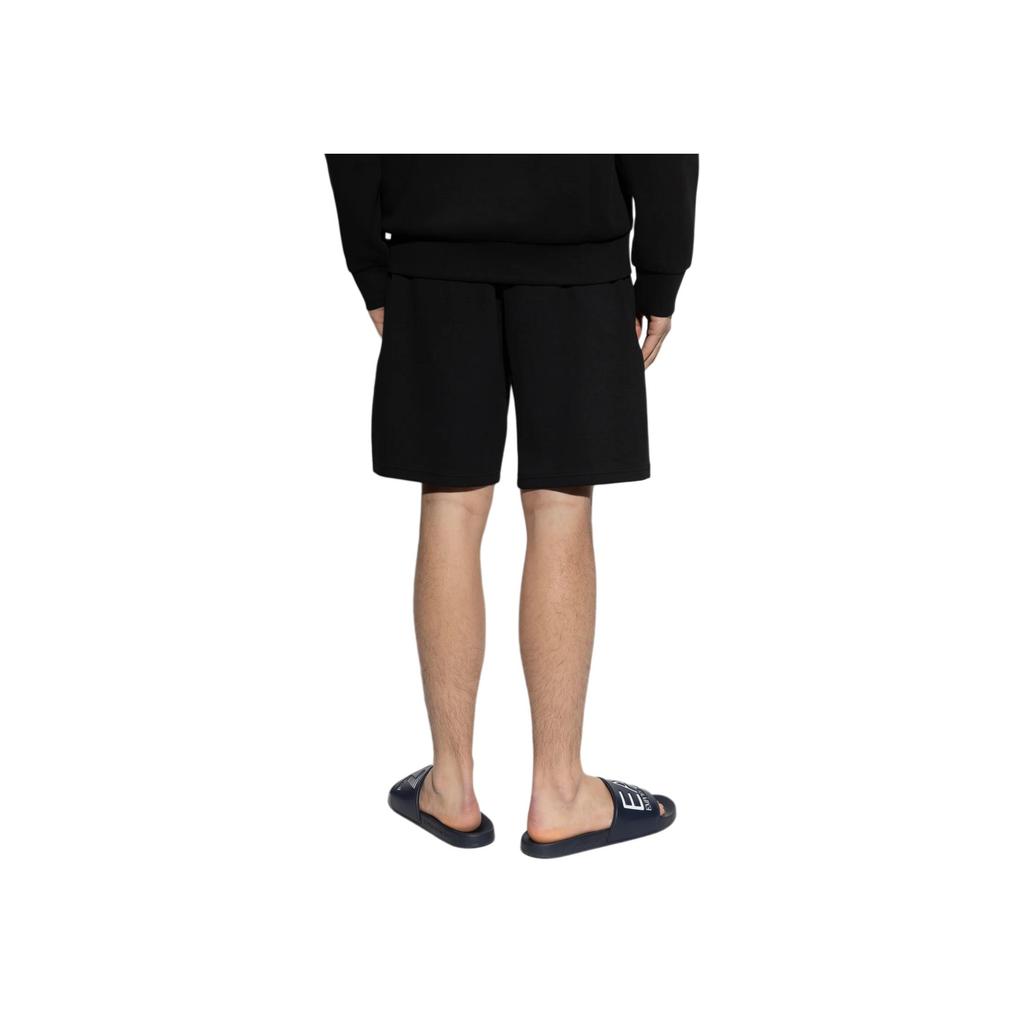 Emporio Armani Letter Logo Slim Fit Lace-Up Casual Shorts Men Shorts Black EM000495-AF10790-UC001