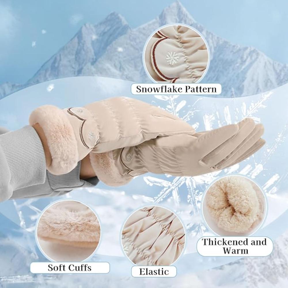 Windproof Thermal Ski Gloves Touchscreen Outdoor Cycling Gloves New Winter Gloves  for Cold Weather