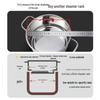 ZISIZ 304 Stainless Steel Steamer Basket