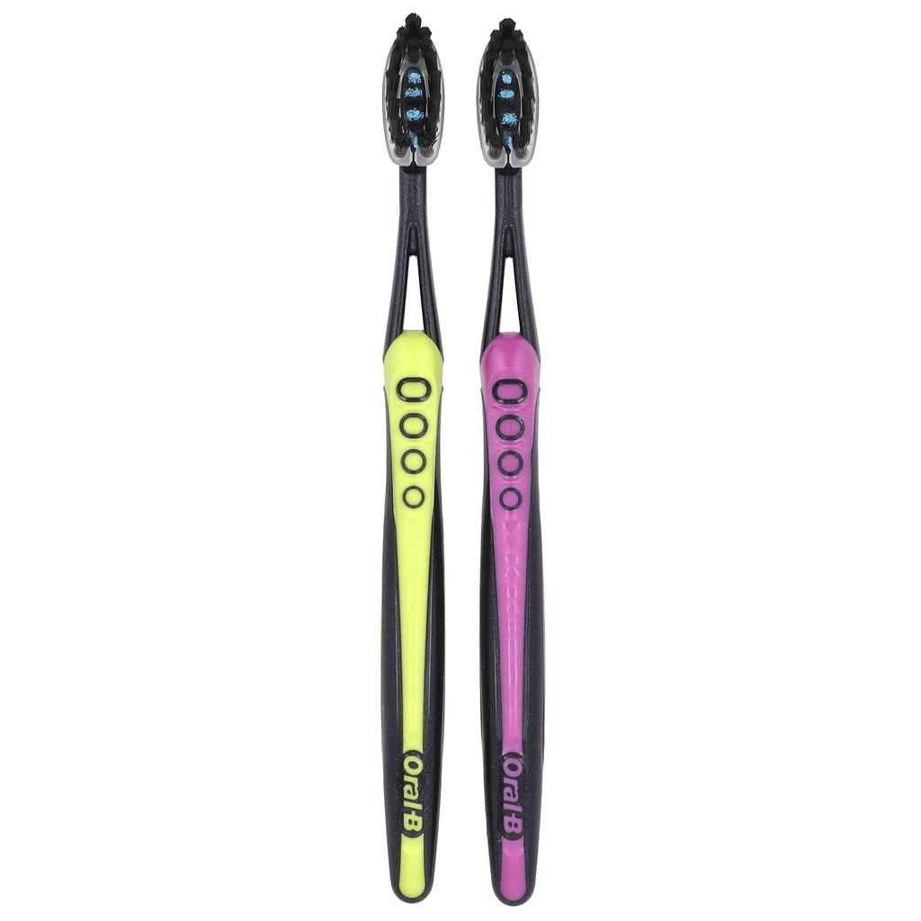 Oral-B Pro-Flex Charcoal Toothbrush, Soft, 2 Toothbrushes