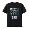 Rottweiler Dad T Shirt For Rottie Lover  vintage Washed graphic Top For Everyday Wear Comfortable designer clothes homme