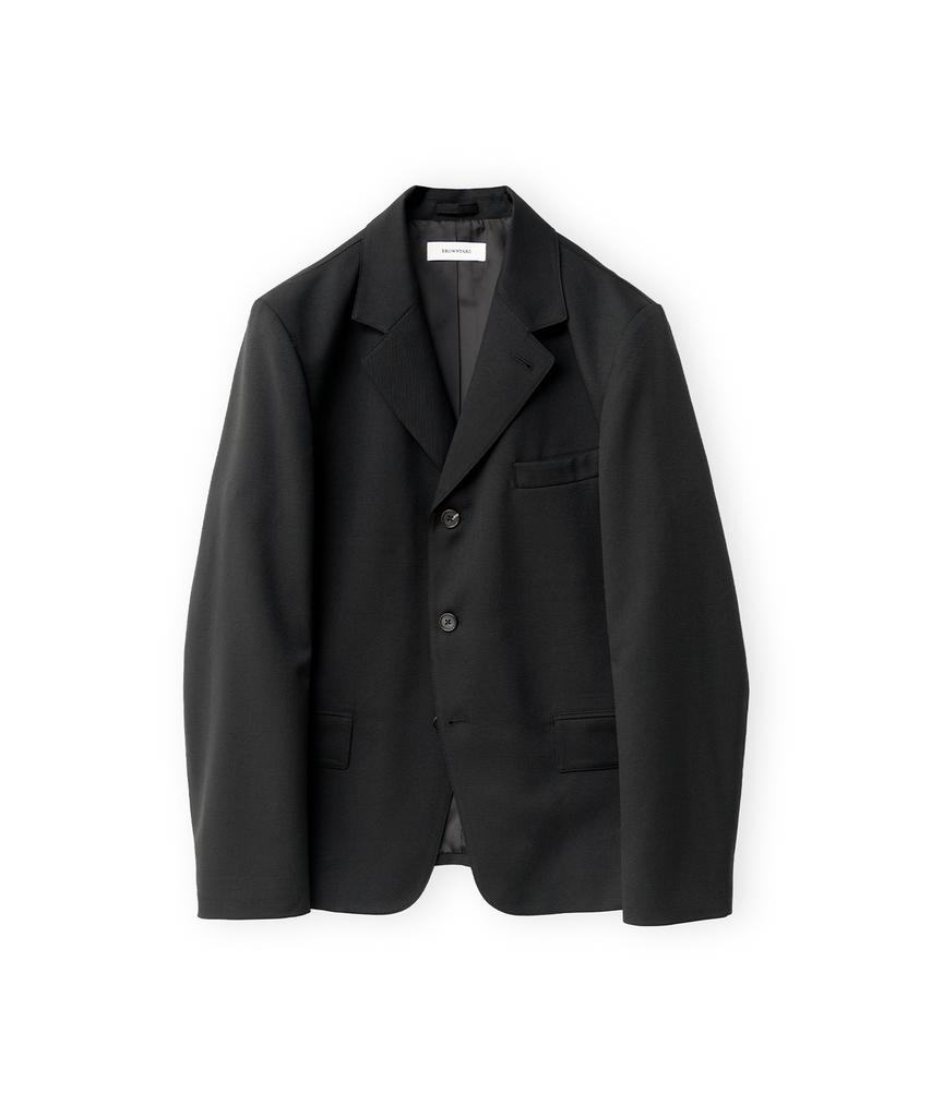 Brownyard Single-Breasted Jacket, Black