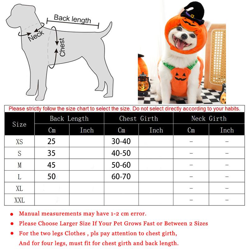 Funny Halloween Dog Costume Pumpkin Lantern Transformation Outfit with Cute Pumpkin Hat Two-Legged Pet Jacket for Dogs And Cats
