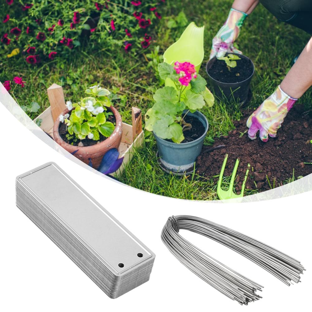 Plant Labels DIY Double-Sided Write Garden Indoor & Outdoor