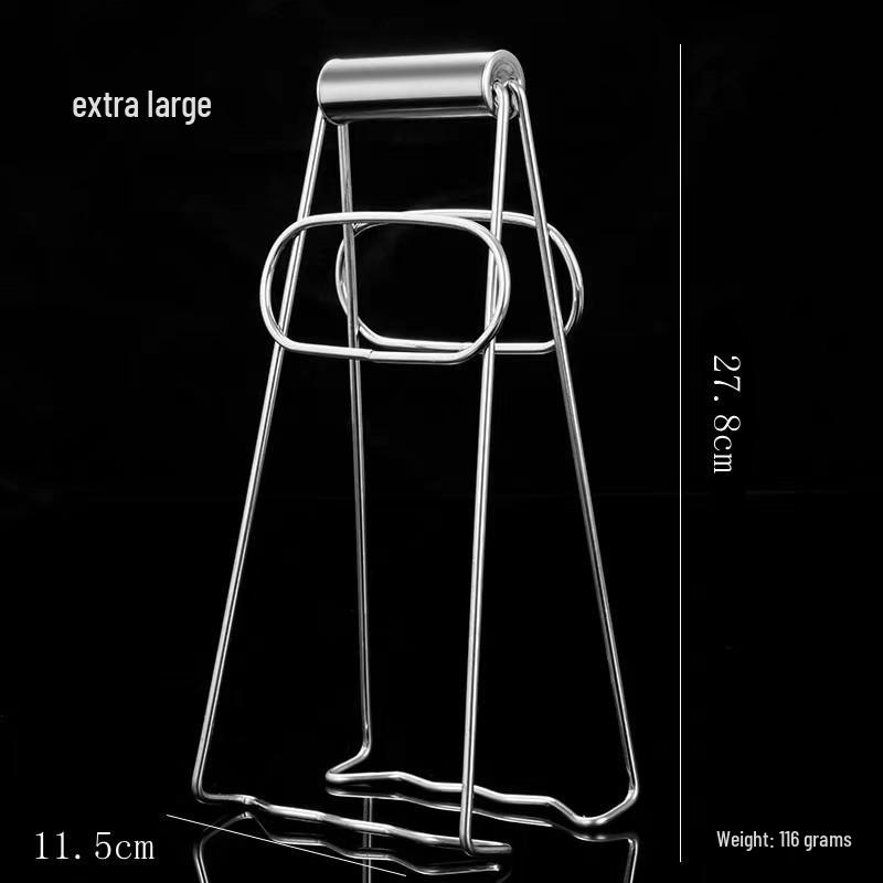 Stainless Steel Anti-Scald Tongs: Non-Slip Kitchen Tray & Plate Lifter