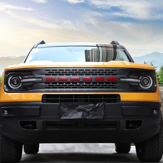 + Ford Bronco Sport Red Front Grille Letters Cover Trim Decor Cap For | US Flag | Heat Resistant | Gloss | 1 Month Manufacturer Warranty | China |