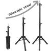 A20F-50Inch Mannequin Head Holder Tripod Stand Hairdressers Salon Training Head Adjustable Wig Stand Tripod For Wig Making
