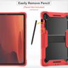 For Samsung Galaxy Tab S10 FE+ Case Kickstand Silicone + PC Impact Protective Tablet Cover