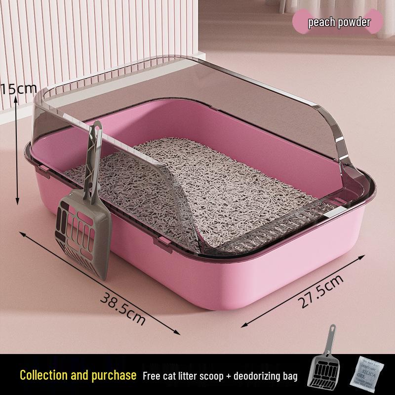 Extra Large High-Sided Cat Litter Box - Anti-Splash, Thickened Design