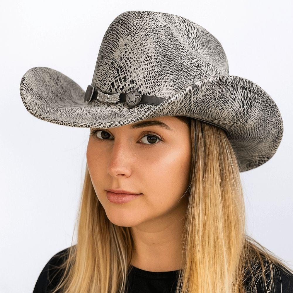 Wide Brim Cowgirl Jazz Hat Ethnic Style Knight Hat Gentleman Western Cowboy Hat  Sun Protection