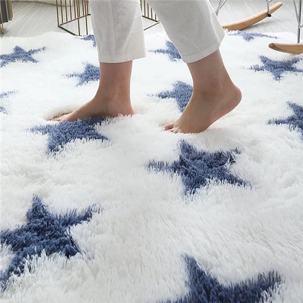 Buy Fluffy Rugs For Room Decor Nordic Style Bedroom Study Washable Non Slip Mats Home Modern