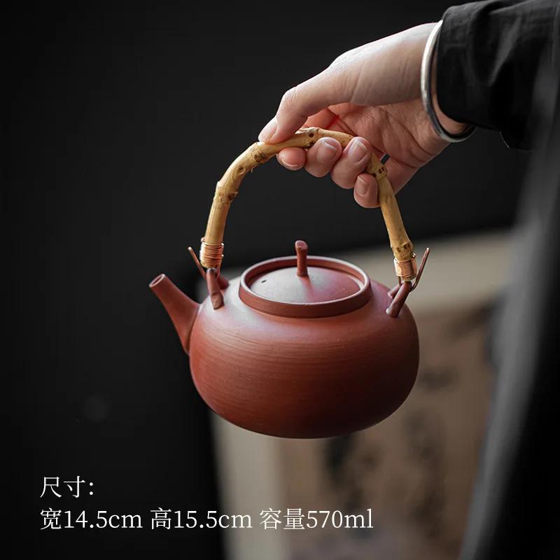 

570 мл Набор для приготовления чая из керамики ручной работы Японская чайная плита Чайник с подогревом Бытовой подогреватель для чайника Подставка для чайника Чайная церемония