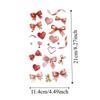 Pink Bowknot Ribbon Colorful Bow Tattoo Stickers Waterproof Makeup Stickers  Live House