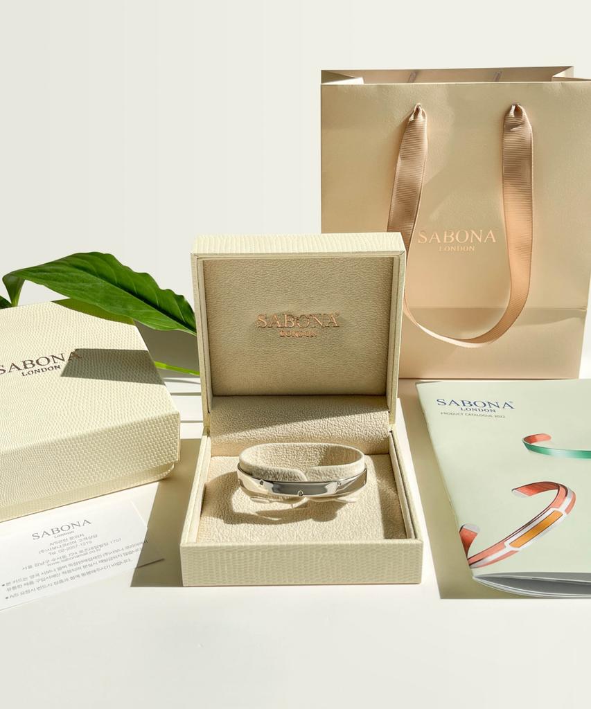 Sabona London F-Wd Natural Diamond Copper Bangle