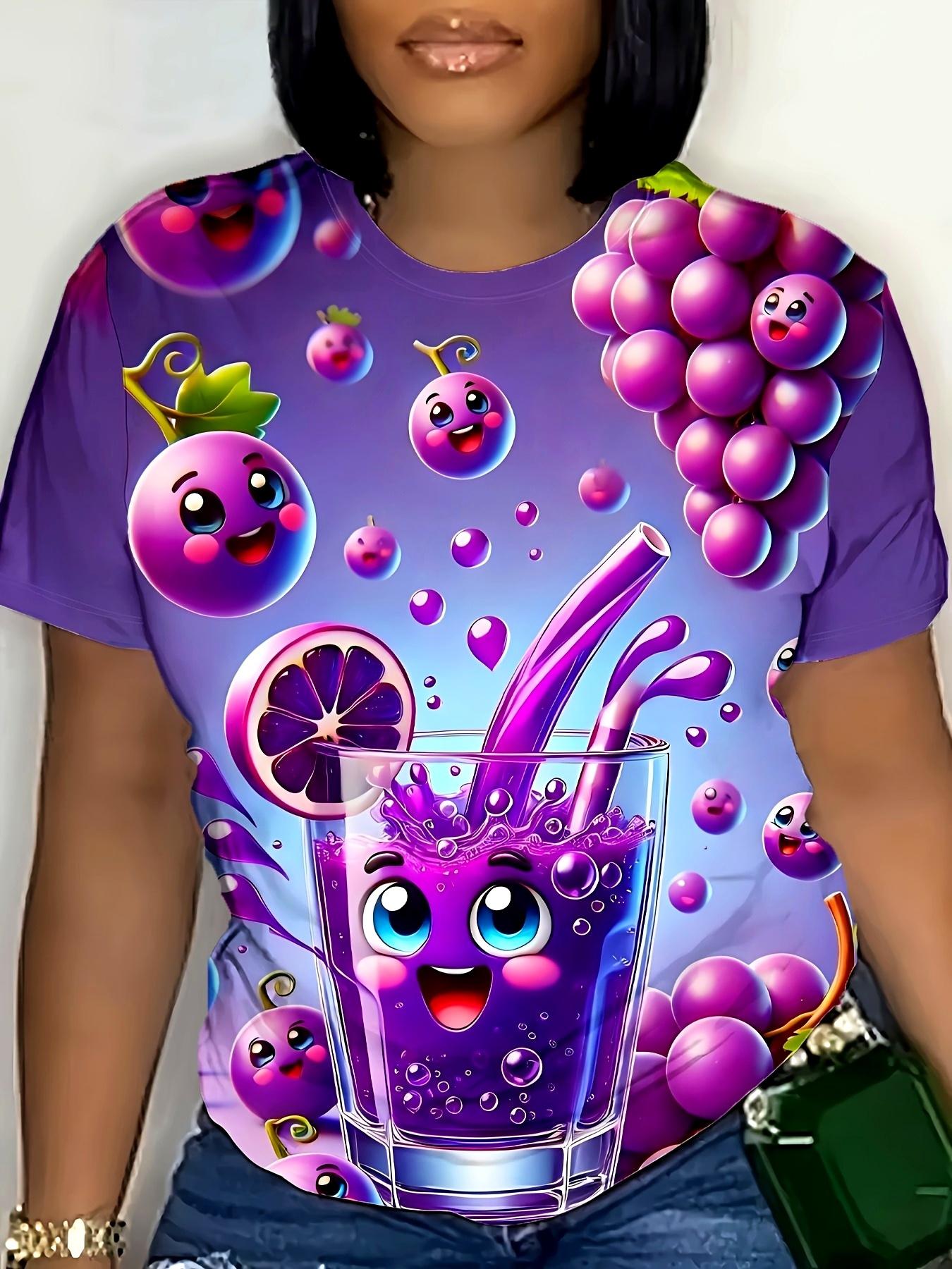 

This Round-Neck T-Shirt Features a Grape Print. Is Soft And Breathable. And Offers a Comfortable Fit. It Makes an Excellent Birthday Gift for Your Lov XL дубильная кора