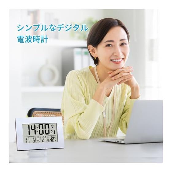 Table Clock, Alarm Clock, Radio Clock, Temperature and Hygrometer, Digital Wall Clock, Calendar, Date/Day Display, For Bedroom/Desktop, Compatible
