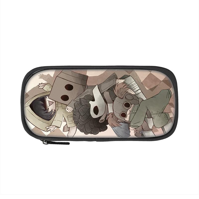 Little Nightmares Pencil Case, Large Capacity, Lightweight, Cartoon Print, New School Style for Male and Female Students
