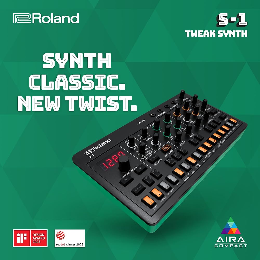 Roland Roland Synthesizer S-1 Portable Polysynth Step Sequencer AIRACOMPACT Tweak Synth Compact S...