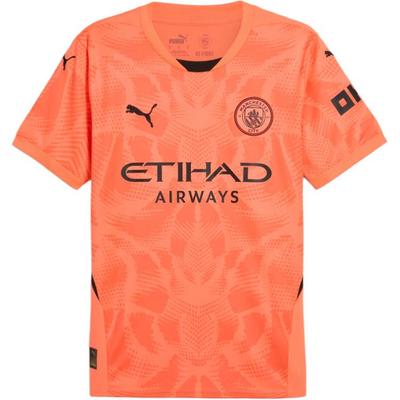 Manchester 24/25 Goalkeeper Crew Neck Short Sleeve Football Shirt Men Tops Orange Red 775107-36