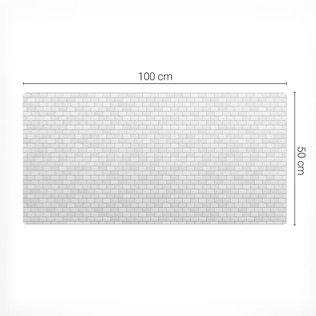 Protective Mat Desk Pad Table Top Brick Wall Retro 100x50 Cm