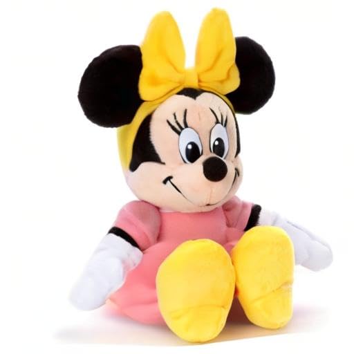Takara Tomy Arts Disney Character Disney100 Mickey Classics Plush Toy S Minnie Mouse Plush Toy, Approximately 23cm Tall