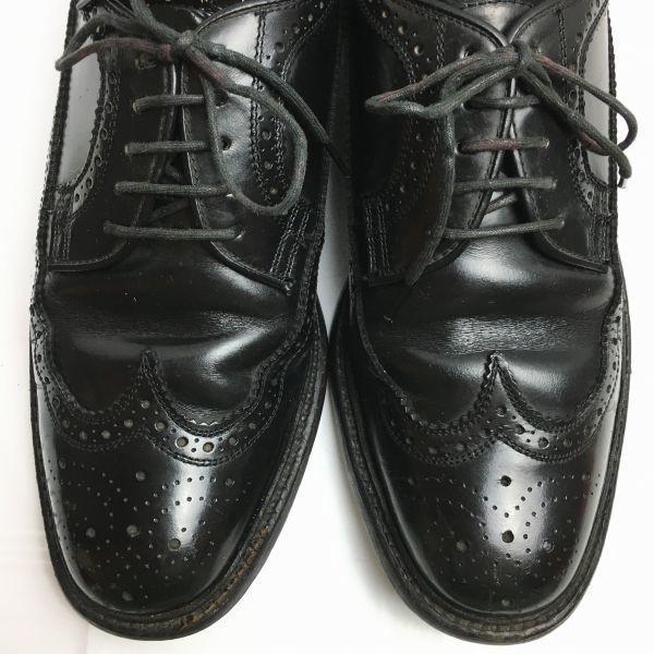 80s90s Vintage REGAL Heavy Sole Premium Model Wingtip Business Shoes Black Size 25.5 Men’s(USED)