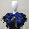 Gothic Feather Shawl Stage Makeup Ball Costume Accessories