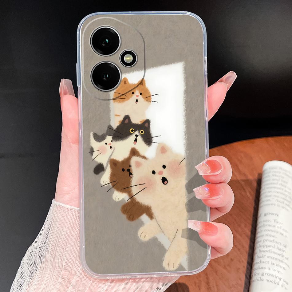 For Honor 400 Pro / 400 Lite / 400 Smart Case Cupid-Angel Soft Clear Slim Silicone Anti Drop Phone Back Covers For Honor400 5G