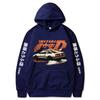 Anime Initial D Tištěné Mikiny Letní Dospívající Ležérní Volné Módní Retro Divoký Streetwear Y2K Dlouhý Rukáv Fleece