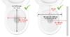 PEPE Raised Toilet Seat Handicap Toilet Support Handrail for Toilet Seat Toilet Raiser for the Raised Toilet Support for Elderly and Pregnant Women -
