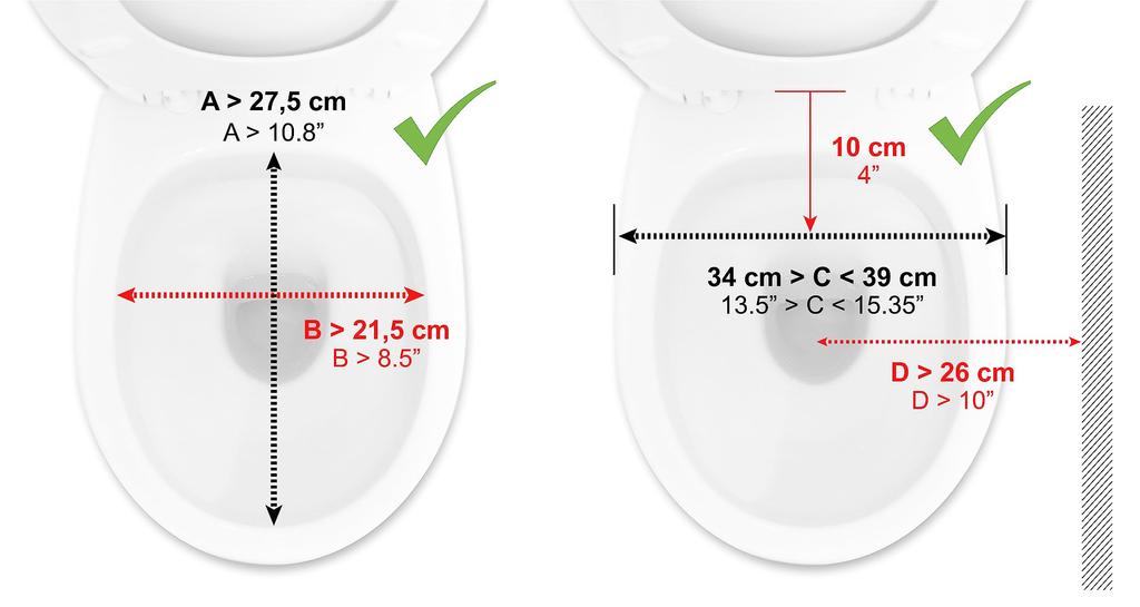 PEPE Raised Toilet Seat Handicap Toilet Support Handrail for Toilet Seat Toilet Raiser for the Raised Toilet Support for Elderly and Pregnant Women -