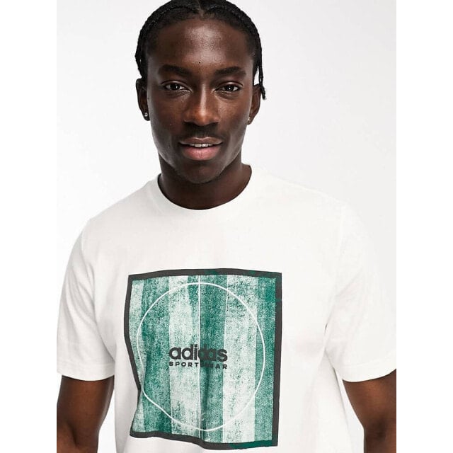 

Белая спортивная футболка adidas