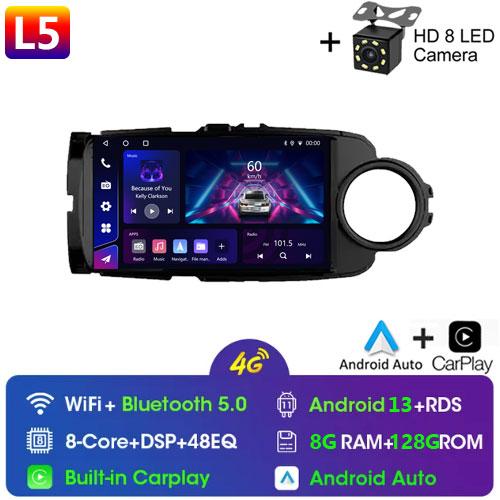 Android 13 Car Radio Multimedia Player For Toyota Yaris 2012 - 2017 RHD/LHD Android Auto Navigation GPS Autoradio Carplay WIFI
