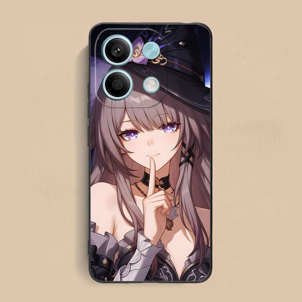 HSR Herta Matte TPU Mobile Phone Case for Xiaomi Redmi Note 14 13 12 11 S Pro Plus 4G 5G Colorful Printing Cover