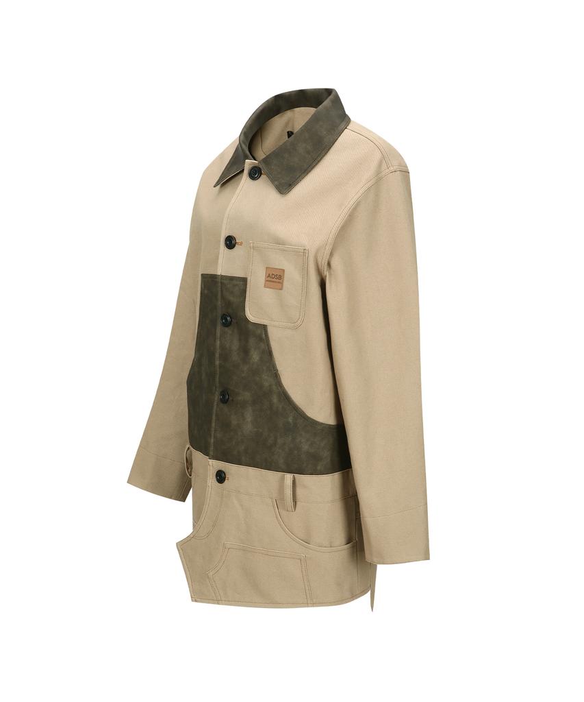 Adsb Andersson Bell Carpenter Shorts Inserted Coat Awa720W(Beige)
