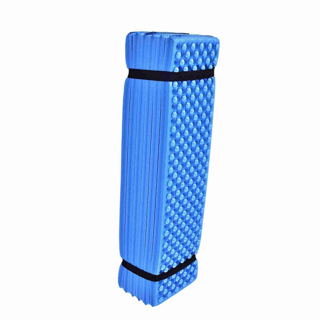 Outdoor Foam Camping Mat Folding Beach Tent Sleeping Pad Waterproof Mattress(Blue)